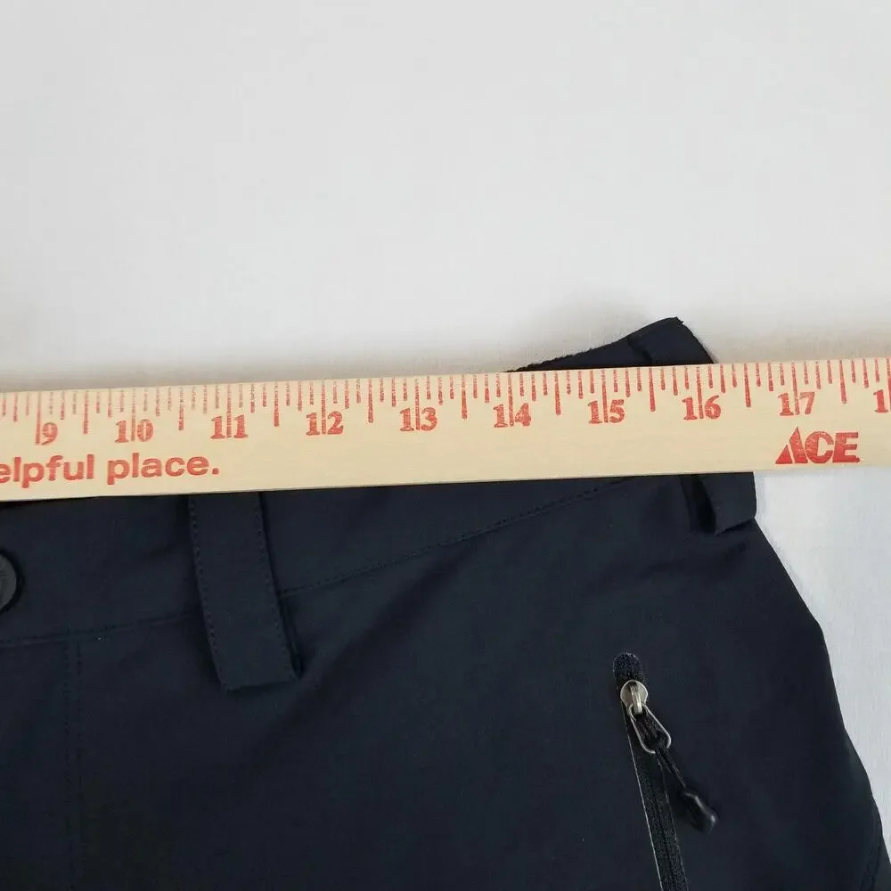 Patagonia Snow Pants Mens 34x32 Black Softshell Stretch Hiking Ski Zip Pockets